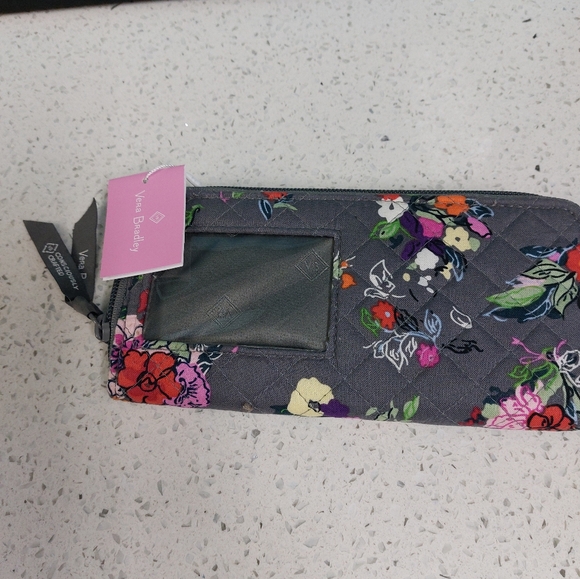 Vera Bradley RFID Bifold Wallet Hope Blooms NWT - Picture 2 of 3